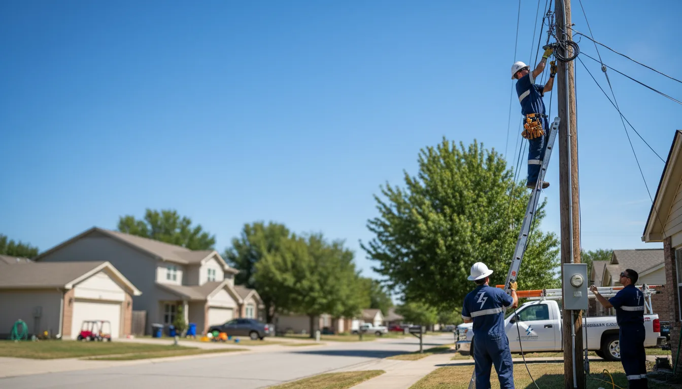 Residential electrician providing installation services in Avery, TX